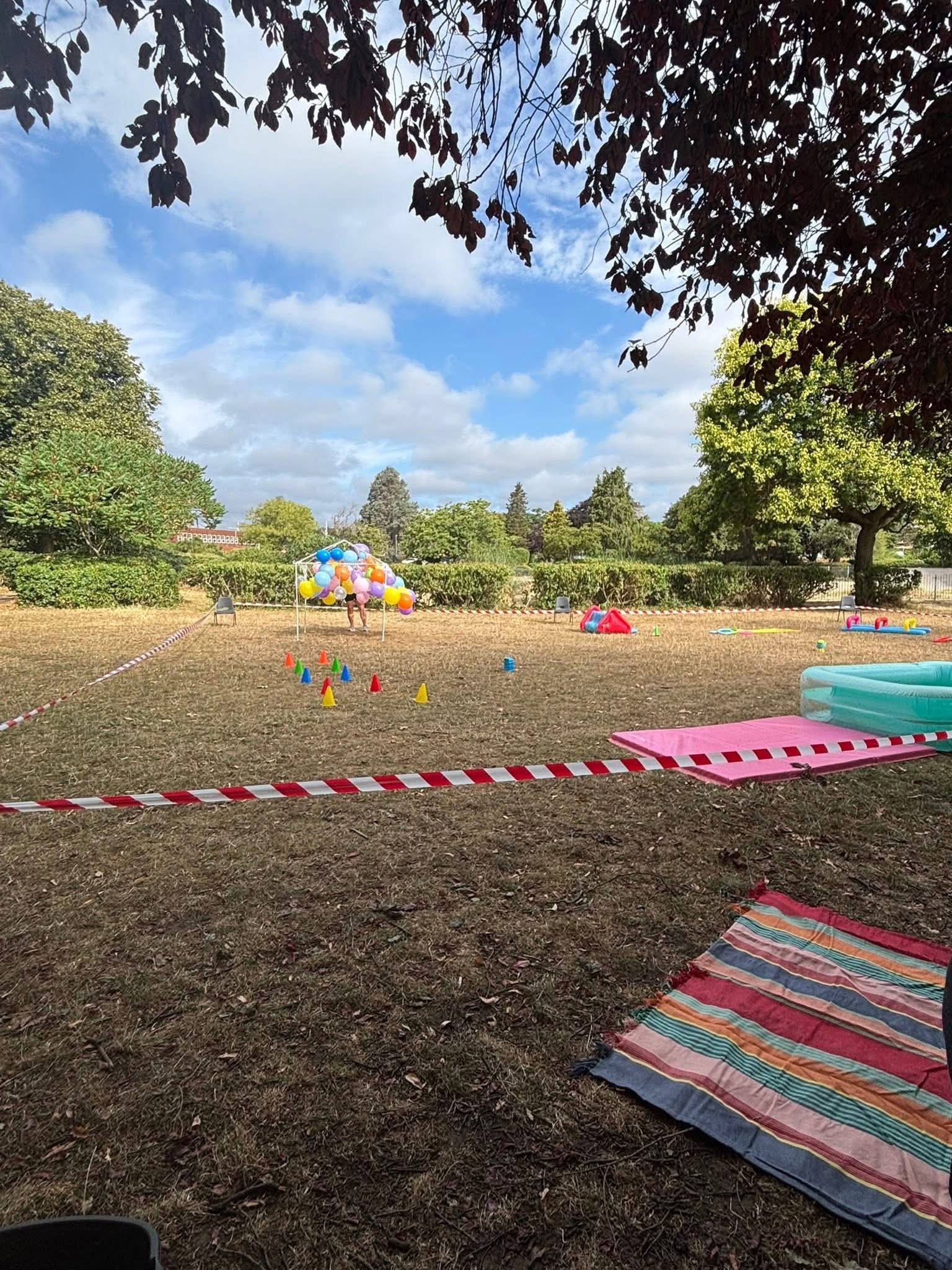 Outdoor play at Jolly Rainbows Nursery